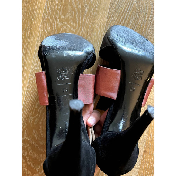 Pierre Hardy Suede Colorblock Pattern Sandals used - Picture 15 of 15